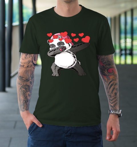 VALENTINE HEART bear DABBING PANDA T-Shirt 11