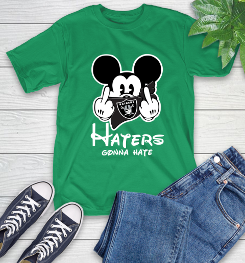 NFL Oakland Raiders Haters Gonna Hate Mickey Mouse Disney Football T Shirt T-Shirt 19