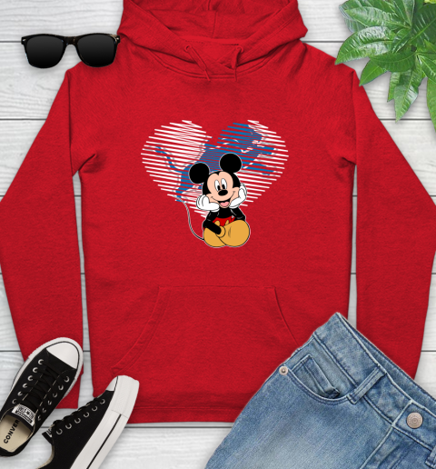NFL Detroit Lions The Heart Mickey Mouse Disney Football T Shirt_000 Youth Hoodie 12