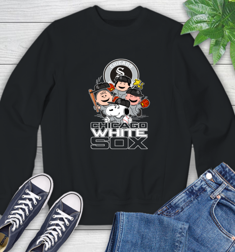 MLB Chicago White Sox Snoopy Charlie Brown Woodstock The Peanuts Movie Baseball T Shirt_000 Sweatshirt
