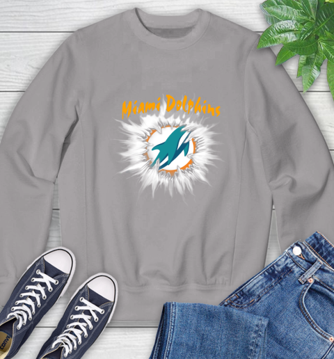 Miami Dolphins NFL Football Adoring Fan Rip Sports Sweatshirt 5