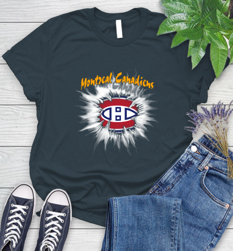 Montreal Canadiens NHL Hockey Adoring Fan Rip Sports Women's T-Shirt 11