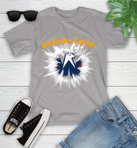 Washington Capitals NHL Hockey Adoring Fan Rip Sports Youth T-Shirt 4