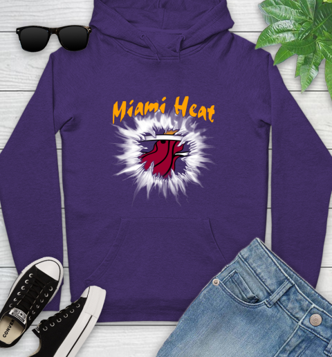 Miami Heat NBA Basketball Rip Sports Youth Hoodie 5