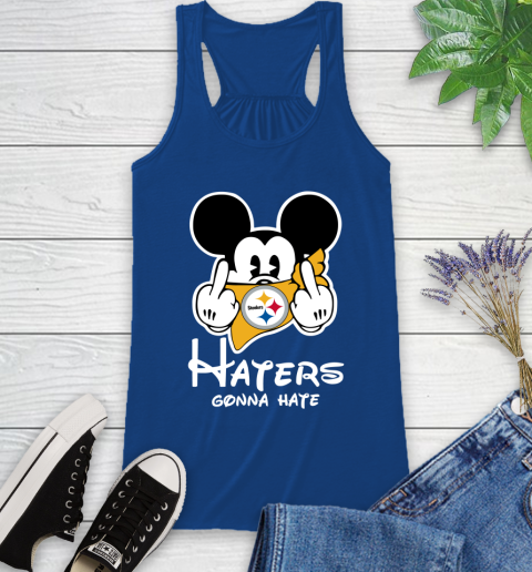 NFL Pittsburgh Steelers Haters Gonna Hate Mickey Mouse Disney Football T Shirt_000 Racerback Tank 8