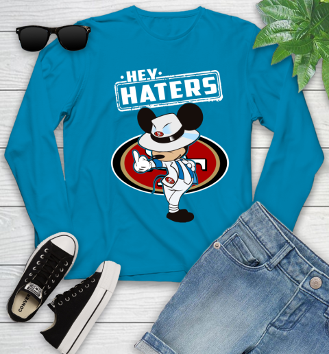 NFL Hey Haters Mickey Football Sports San Francisco 49ers Youth Long Sleeve 8