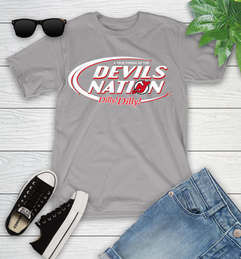 NHL A True Friend Of The New Jersey Devils Dilly Dilly Hockey Sports Youth T-Shirt 4