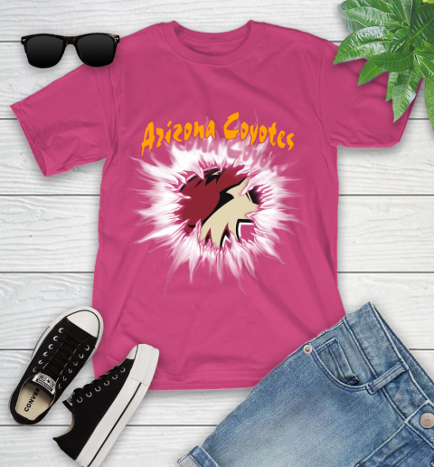 Arizona Coyotes NHL Hockey Adoring Fan Rip Sports Youth T-Shirt 11
