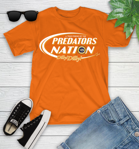 NHL A True Friend Of The Nashville Predators Dilly Dilly Hockey Sports Youth T-Shirt 9
