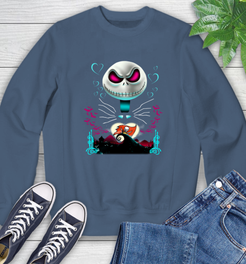 NFL Tampa Bay Buccaneers Jack Skellington Sally The Nightmare Before Christmas Football Sweatshirt 8