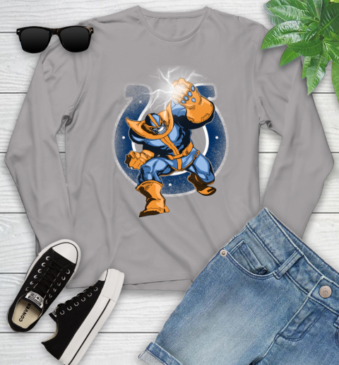 Indianapolis Colts NFL Football Thanos Avengers Infinity War Marvel Youth Long Sleeve 5