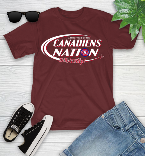 NHL A True Friend Of The Montreal Canadiens Dilly Dilly Hockey Sports Youth T-Shirt 14