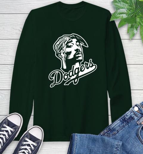 Tupac Dodgers Long Sleeve T Shirt