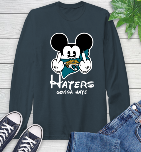 NFL Tennessee Titans Houston Texans Haters Gonna Hate Mickey Mouse Disney Football T Shirt Long Sleeve T-Shirt 9
