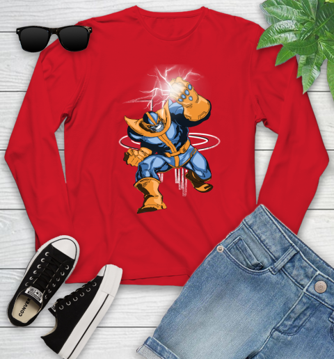 Houston Rockets NBA Basketball Thanos Avengers Infinity War Marvel Youth Long Sleeve 11