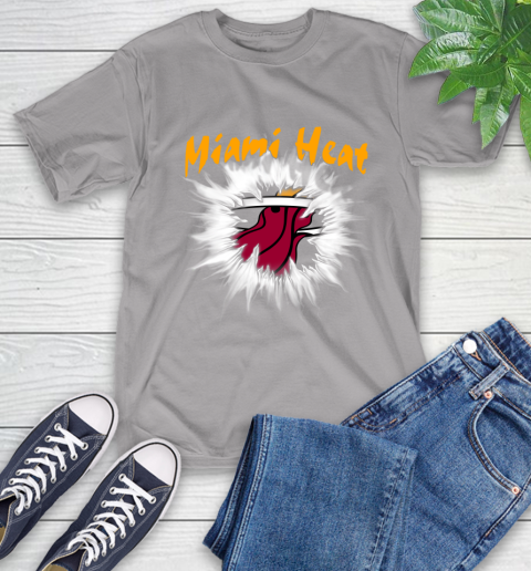 Miami Heat NBA Basketball Rip Sports T-Shirt 6