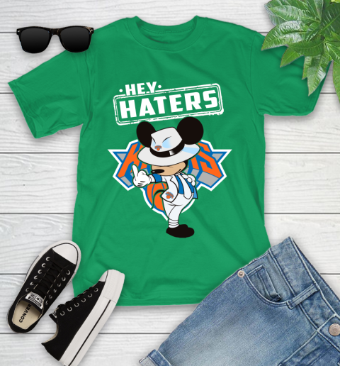NBA Hey Haters Mickey Basketball Sports New York Knicks Youth T-Shirt 8