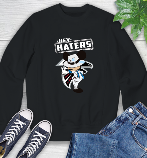 NFL Hey Haters Mickey Football Sports Atlanta Falcons Sweatshirt