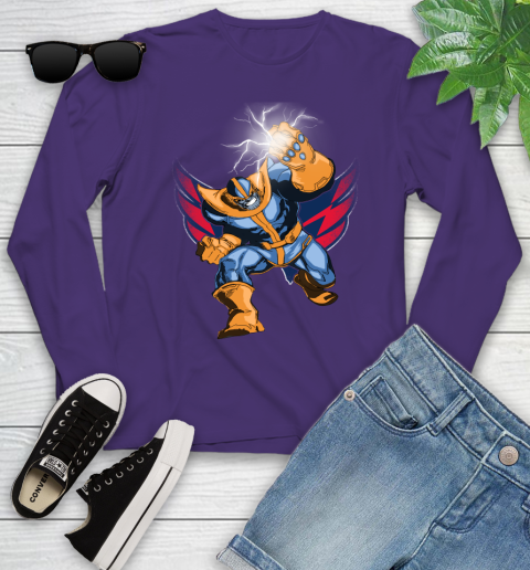 Washington Capitals NHL Hockey Thanos Avengers Infinity War Marvel Youth Long Sleeve 4