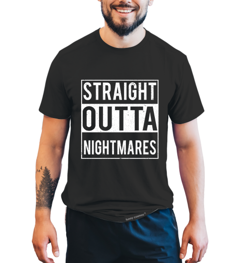 Nightmare On Elm Street Tshirt, Straight Outta Nightmares T Shirt, Halloween Gifts