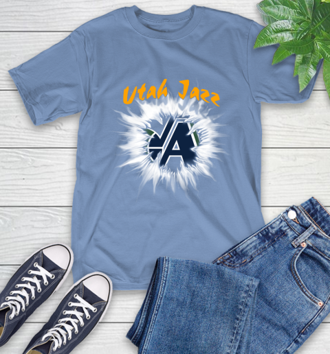 Utah Jazz NBA Basketball Rip Sports T-Shirt 12