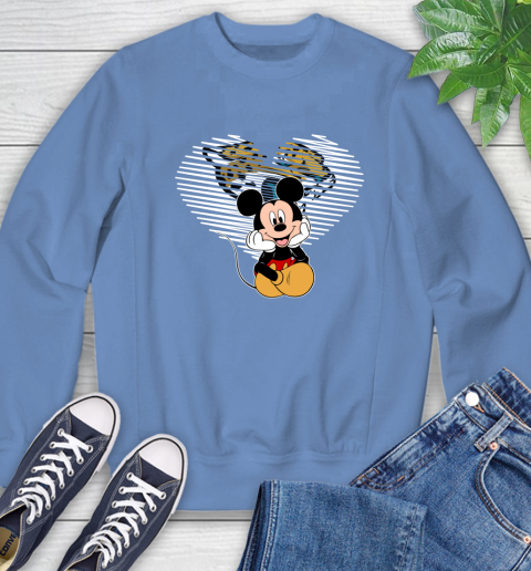 NFL Jacksonville Jaguars The Heart Mickey Mouse Disney Football T Shirt_000 Sweatshirt 11