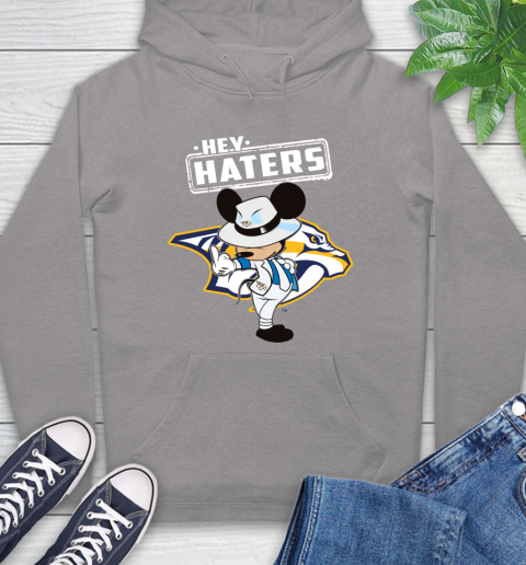 NHL Hey Haters Mickey Hockey Sports Nashville Predators Hoodie 6