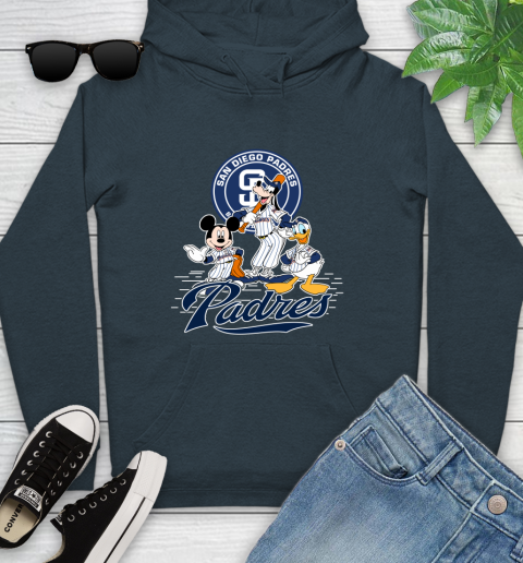 MLB San Diego Padres Mickey Mouse Donald Duck Goofy Baseball T Shirt Youth Hoodie 10