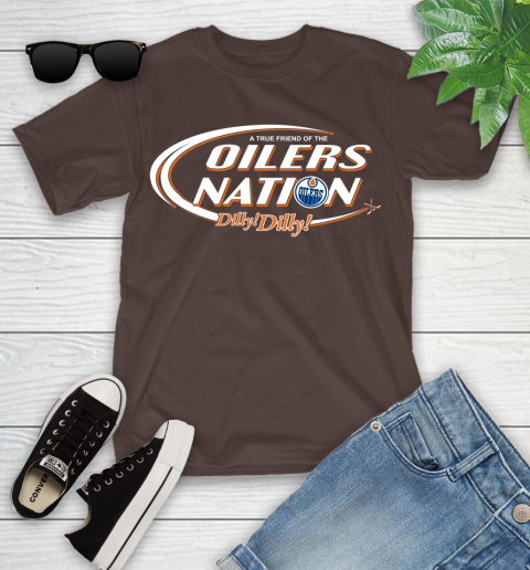 NHL A True Friend Of The Edmonton Oilers Dilly Dilly Hockey Sports Youth T-Shirt 7