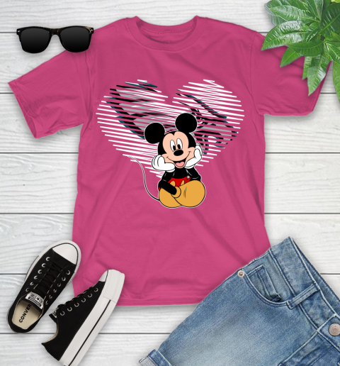 NFL Philadelphia Eagles The Heart Mickey Mouse Disney Football T Shirt_000 Youth T-Shirt 11