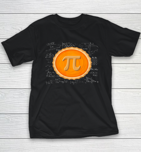 Pumpkin Pie Math Shirt Pi Day Funny Halloween Thanksgiving Youth T-Shirt