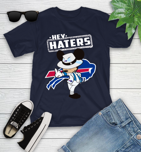 NFL Hey Haters Mickey Football Sports Buffalo Bills Youth T-Shirt 2