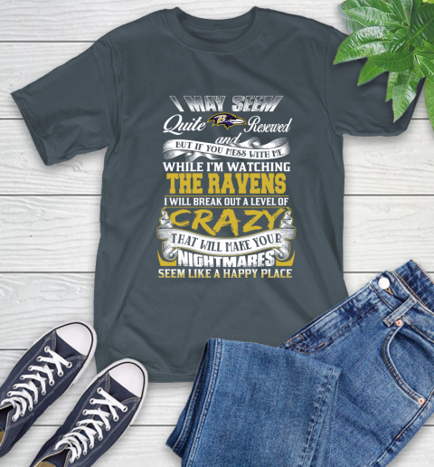 Baltimore Ravens NFL Football Don't Mess With Me While I'm Watching My Team T-Shirt 10
