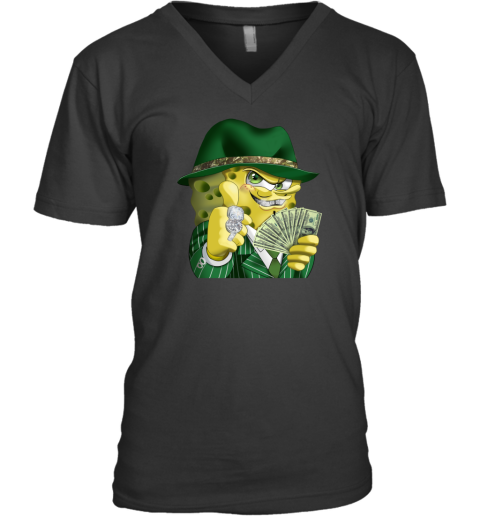 Gangster Spongebob V-Neck T-Shirt