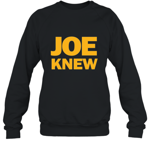 Joe Knew  Pitt vs Penn St91016  Yellow on Blue Tshirt Sweatshirt