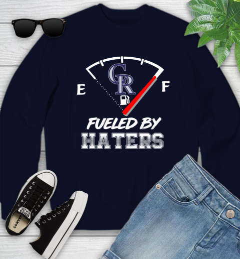 Colorado Rockies MLB Baseball Fueled By Haters Sports Youth Sweatshirt 2