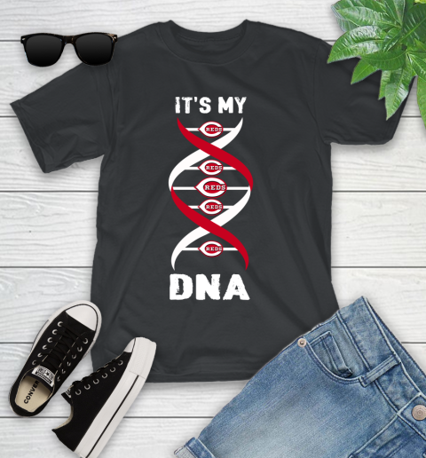 Cincinnati Reds MLB Baseball It's My DNA Sports Youth T-Shirt