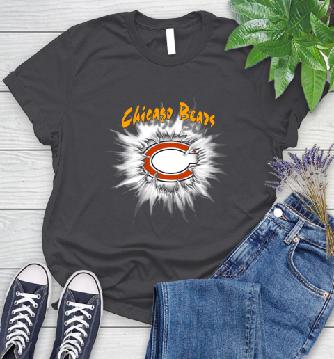 Chicago Bears NFL Football Adoring Fan Rip Sports Women's T-Shirt 8