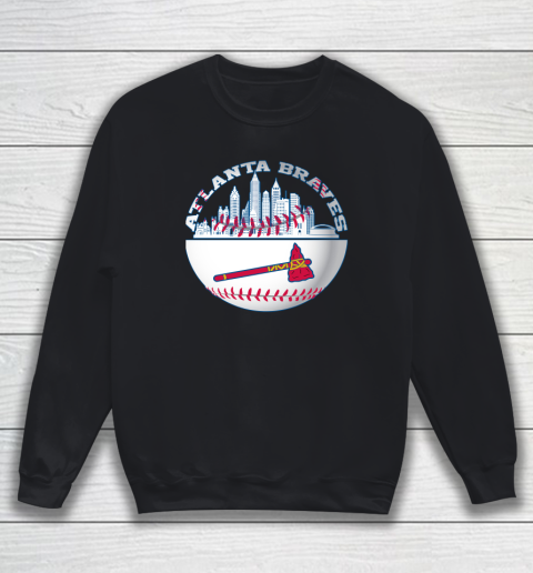 Atlanta Baseball Distressed Game Day Brave Vintage Fan Lover Sweatshirt
