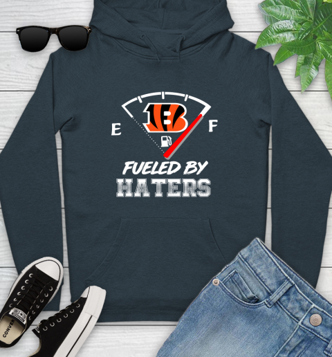 Cincinnati Bengals NFL Football Fueled By Haters Sports Youth Hoodie 10