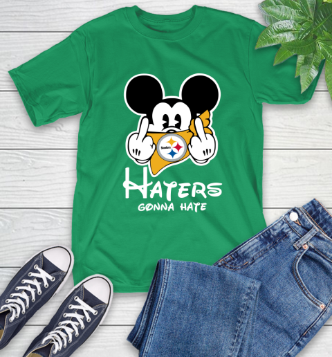 NFL Pittsburgh Steelers Haters Gonna Hate Mickey Mouse Disney Football T Shirt_000 T-Shirt 7