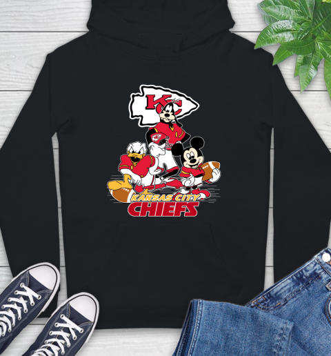 NFL Kansas City Chiefs Mickey Mouse Donald Duck Goofy Football Shirt Hoodie
