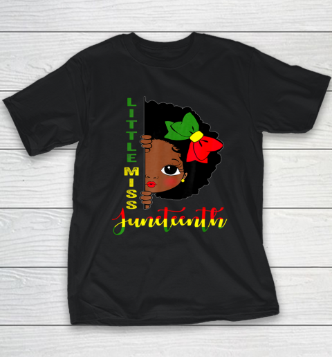 Black Girl, Women Shirt Little Miss Juneteenth Girl Toddler Black History Month Youth T-Shirt