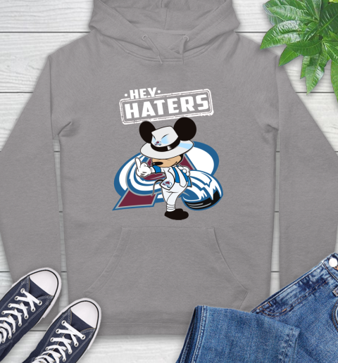 NHL Hey Haters Mickey Hockey Sports Colorado Avalanche Hoodie 6