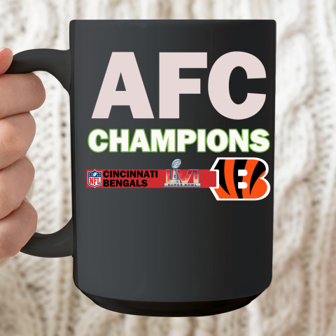 Bengals AFC Championship Super Bowl Ceramic Mug 15oz