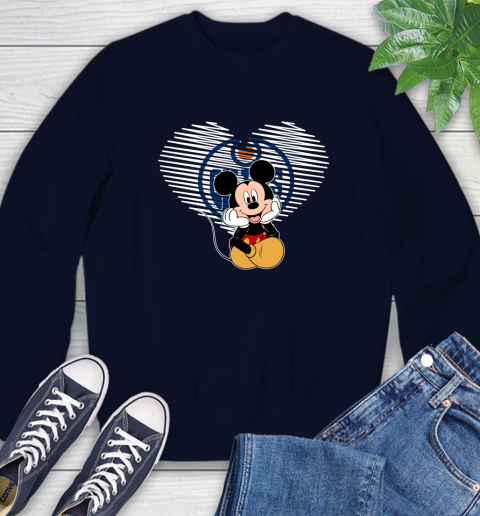 NHL Edmonton Oilers The Heart Mickey Mouse Disney Hockey Sweatshirt 2