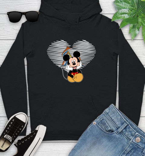 MLB Miami Marlins The Heart Mickey Mouse Disney Baseball T Shirt_000 Youth Hoodie