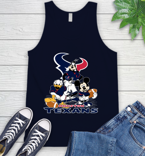NFL Houston Texans Mickey Mouse Donald Duck Goofy Football Shirt Tank Top 2