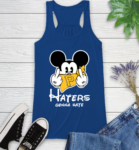 MLB Pittsburgh Pirates Haters Gonna Hate Mickey Mouse Disney Baseball T Shirt_000 Racerback Tank 8
