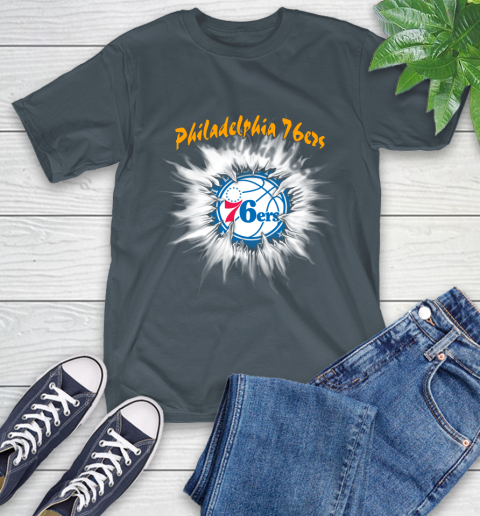 Philadelphia 76ers NBA Basketball Rip Sports T-Shirt 10